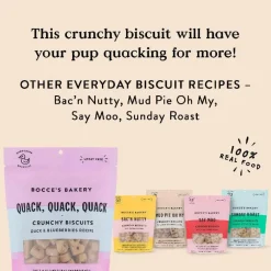 Bocce's Bakery Quack Quack Quack Crunchy Biscuits For Dogs (5 oz)