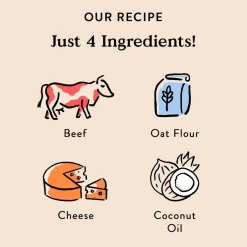 Bocce's Bakery Say Moo Crunchy Biscuits for Dogs (5 oz)