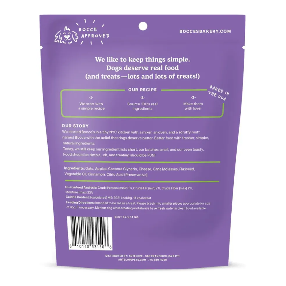Bocce's Bakery Spice Cider Soft & Chewy Dog Treats, 6-oz