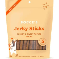 Bocce's Bakery Turkey & Sweet Potato Jerky Sticks For Dogs (4 oz)
