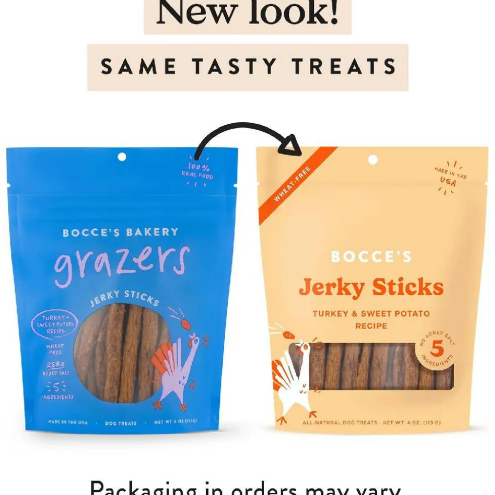 Bocce's Bakery Turkey & Sweet Potato Jerky Sticks For Dogs (4 oz)