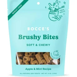 Bocce's Brushy Bites Soft & Chewy Treats For Dogs (6 oz)
