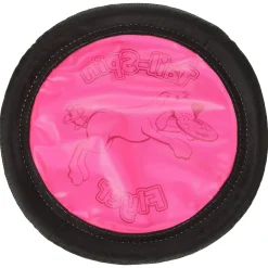 Booda Tail-Spin Flyer Soft Bite Frisbee Toy For Dogs- Color Varies