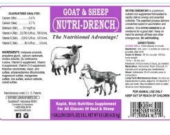 Bovidr Laboratories Nutri-Drench Supplement For Goat & Sheep