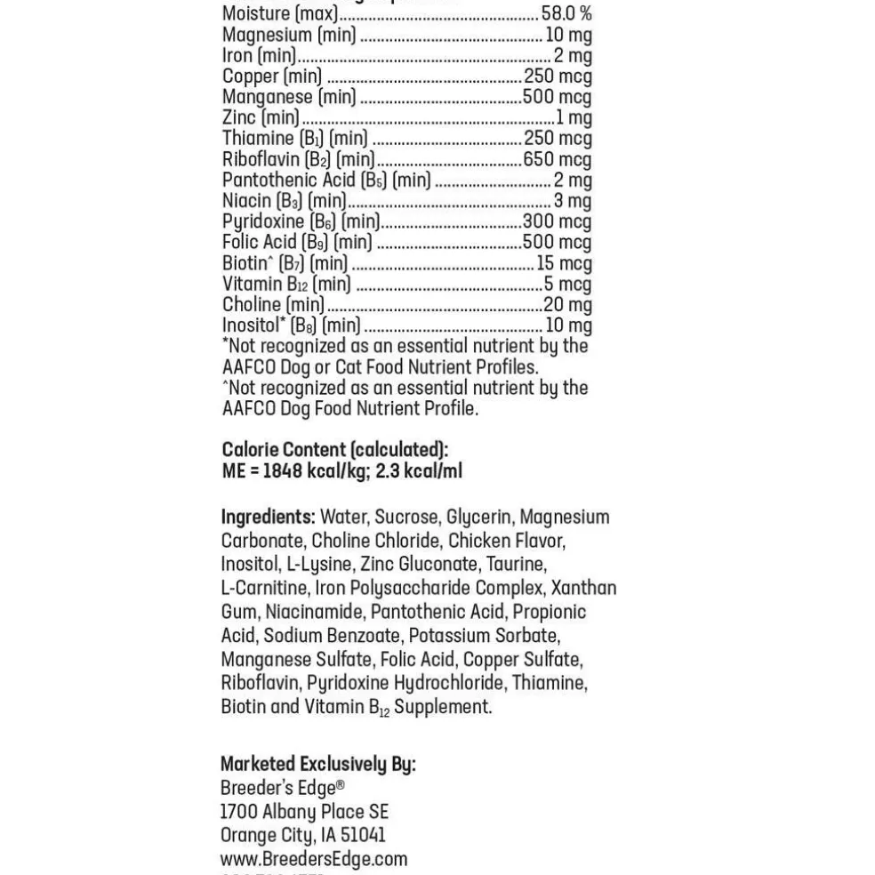 Breeder's Edge B Strong Liquid for Dogs & Cats