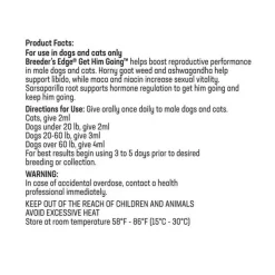 Breeder's Edge Get Him Going Reproductive Support For Male Dogs & Cats (30 ml)