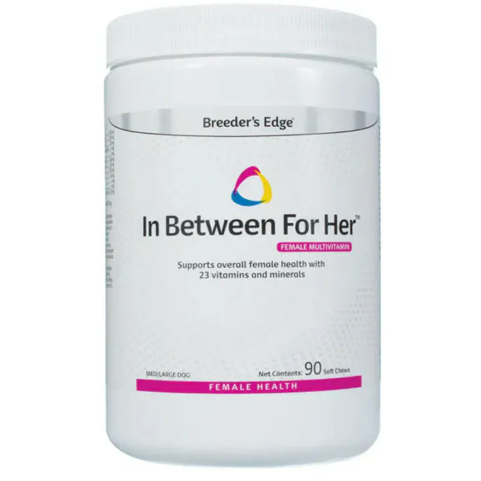 Breeder's Edge In Between For Her-Female Multivitamin for Medium & Large Dogs