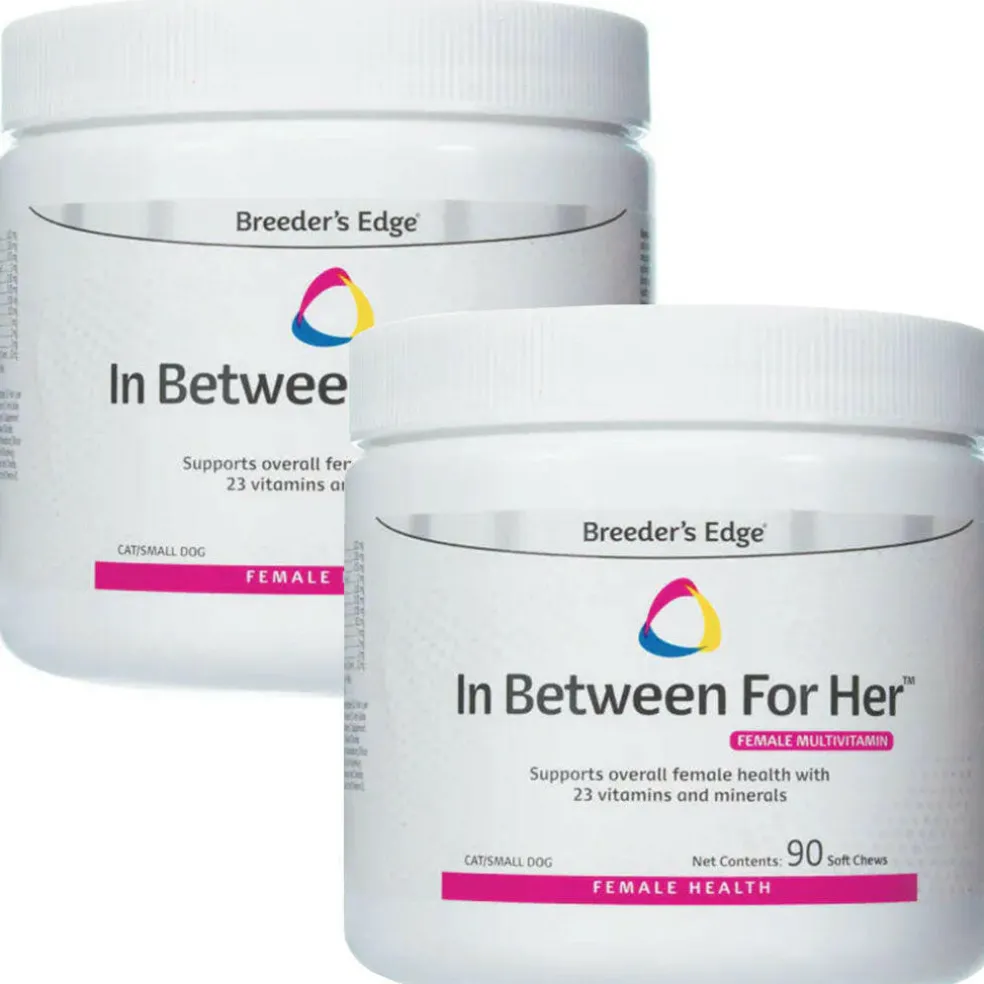 Breeder's Edge In Between For Her- Female Multivitamin for Cat & Small Dogs