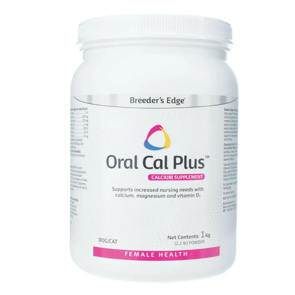 Breeder's Edge Oral Cal Plus Powder for Dogs & Cats