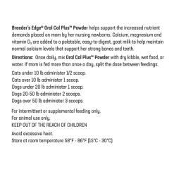 Breeder's Edge Oral Cal Plus Powder for Dogs & Cats