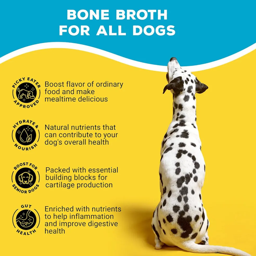 Brutus Broth Beef Bone Broth Hip & Joint Formula with Glucosamine for Dogs (32 oz)