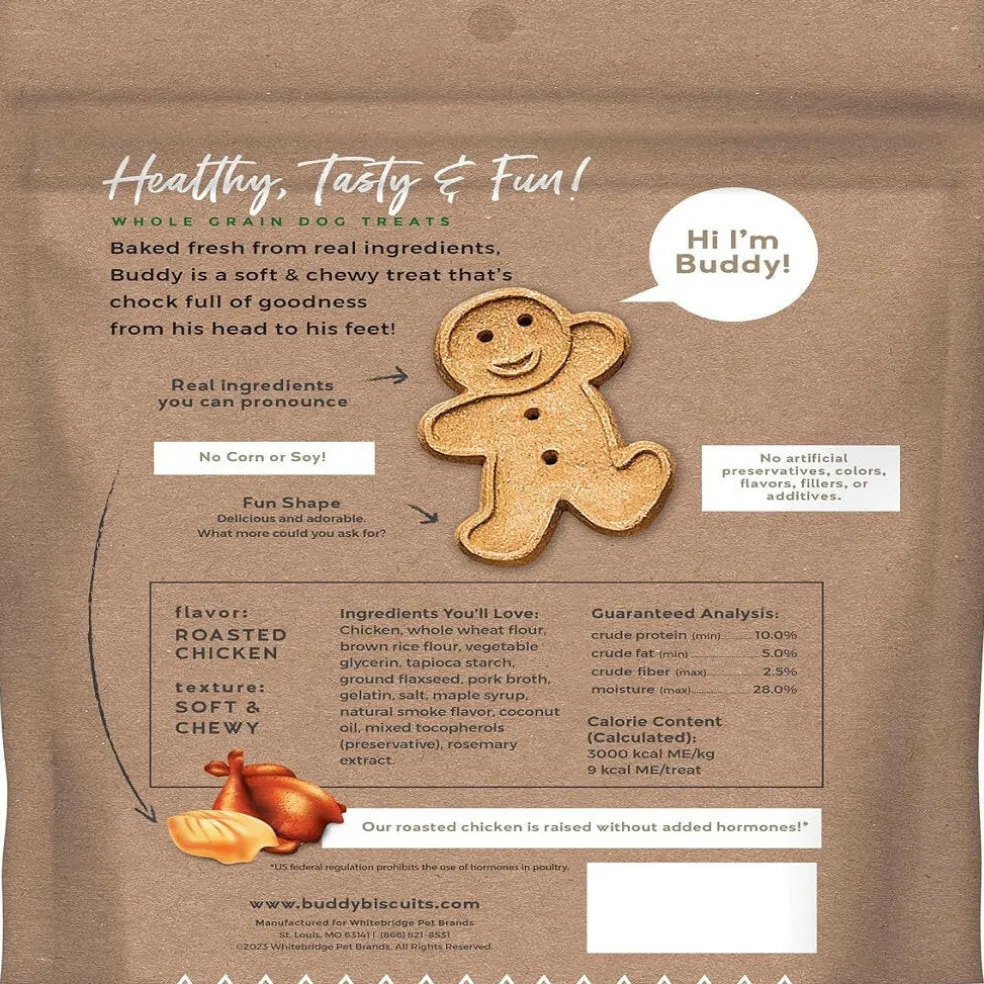 Buddy Biscuits Original Soft & Chewy Roasted Chicken Dog Treats (6 oz)