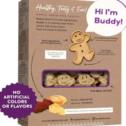 Buddy Biscuits Oven Baked Crunchy Chicken, Grilled Beef, and Sharp Cheddar Dog Treats (16 oz)