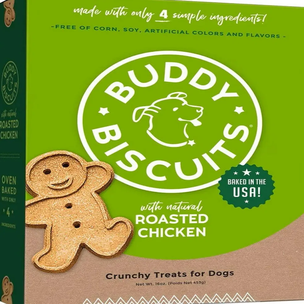 Buddy Biscuits Oven Baked Crunchy Roasted Chicken Dog Treats