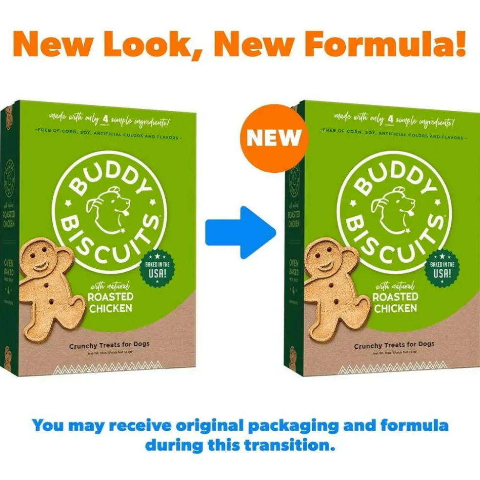 Buddy Biscuits Oven Baked Crunchy Roasted Chicken Dog Treats