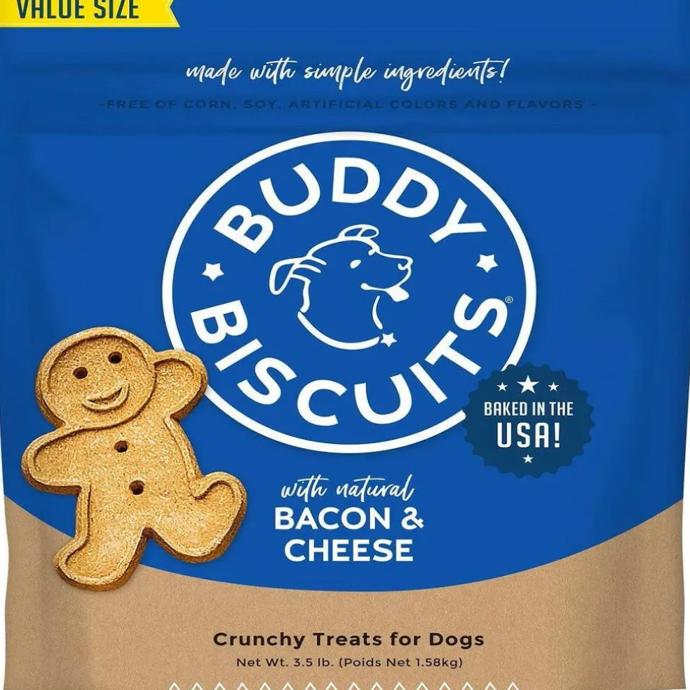 Buddy Biscuits Oven Baked Crunchy Bacon & Cheese Dog Treats