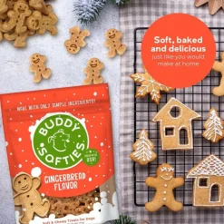 Buddy Biscuits Soft & Chewy Hioliday Gingerbread Dog Treats (6 oz)
