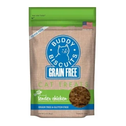 Buddy Biscuits Soft & Chey Grain Free Tender Chicken Cat Treats (3 oz)