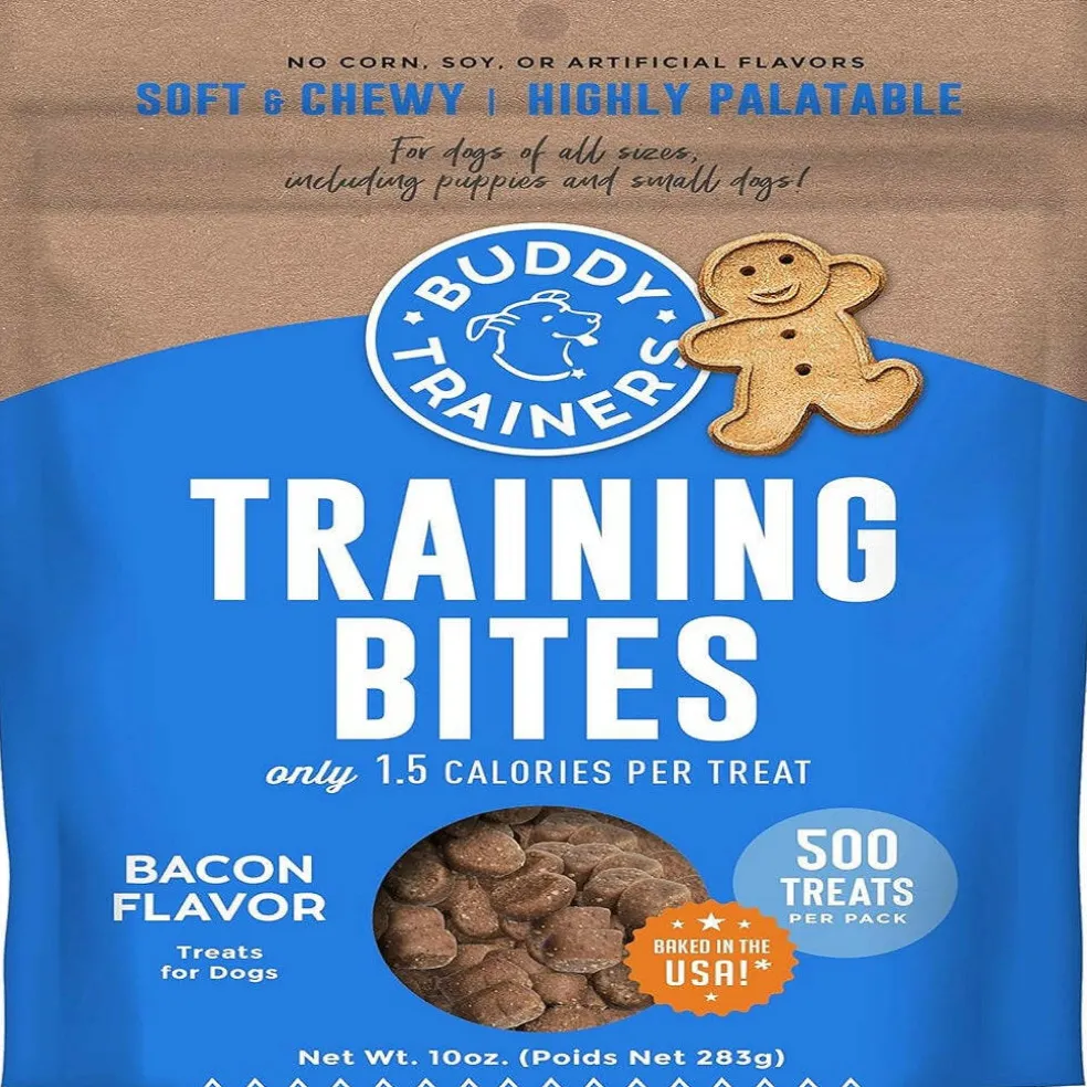 Buddy Trainers Training Bites Soft & Chewy Bacon Flavored Dog Treats (10 oz)