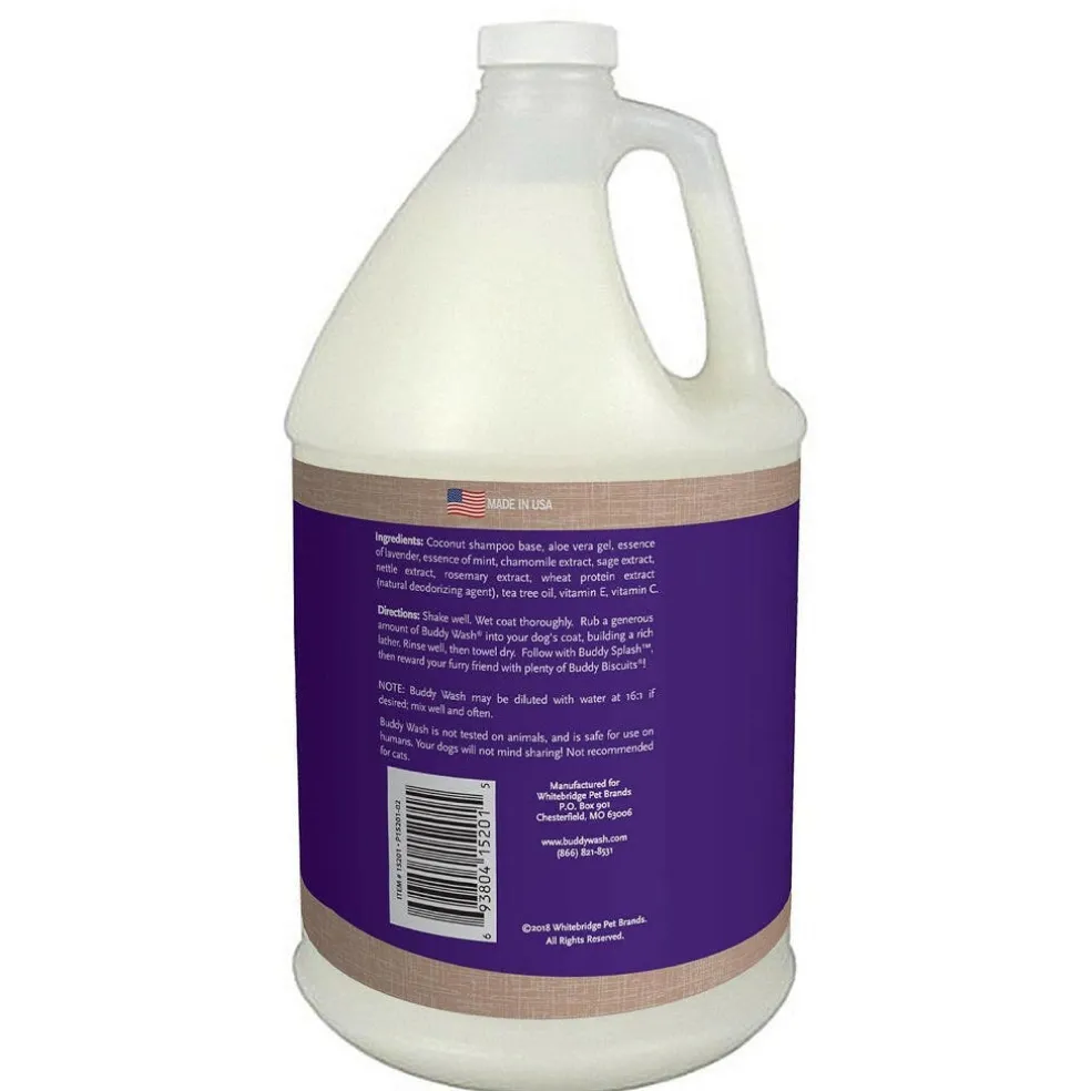 Buddy Wash Original Lavender & Mint Dog 2-in-1 Shampoo + Conditioner