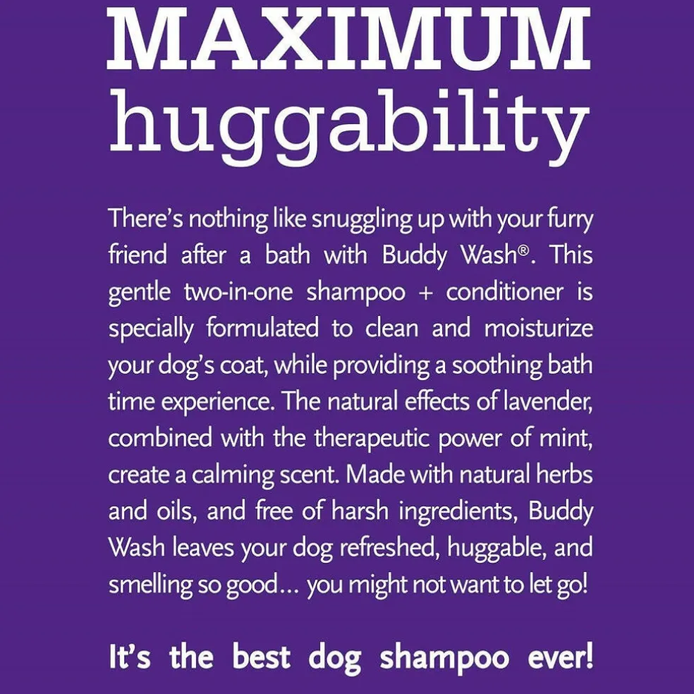 Buddy Wash Original Lavender & Mint Dog 2-in-1 Shampoo + Conditioner