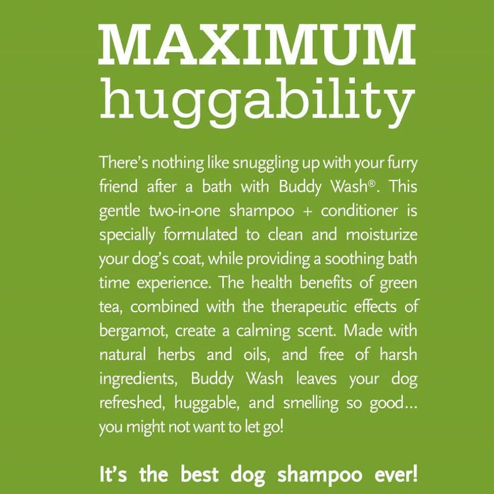 Buddy Wash Relaxing Green Tea & Bergamot 2-in-1 Shampoo + Conditioner For Dogs (16 oz)
