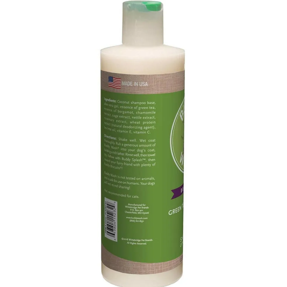 Buddy Wash Relaxing Green Tea & Bergamot 2-in-1 Shampoo + Conditioner For Dogs (16 oz)