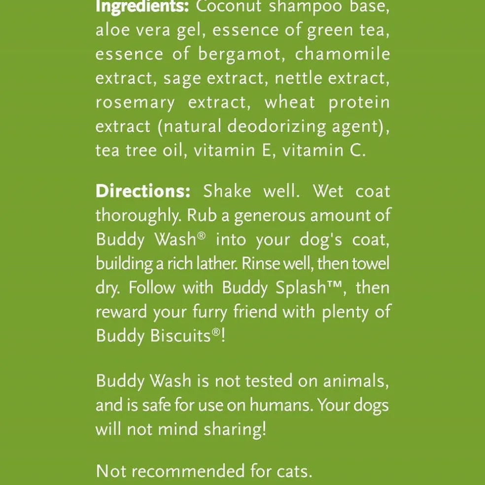 Buddy Wash Relaxing Green Tea & Bergamot 2-in-1 Shampoo + Conditioner For Dogs (16 oz)