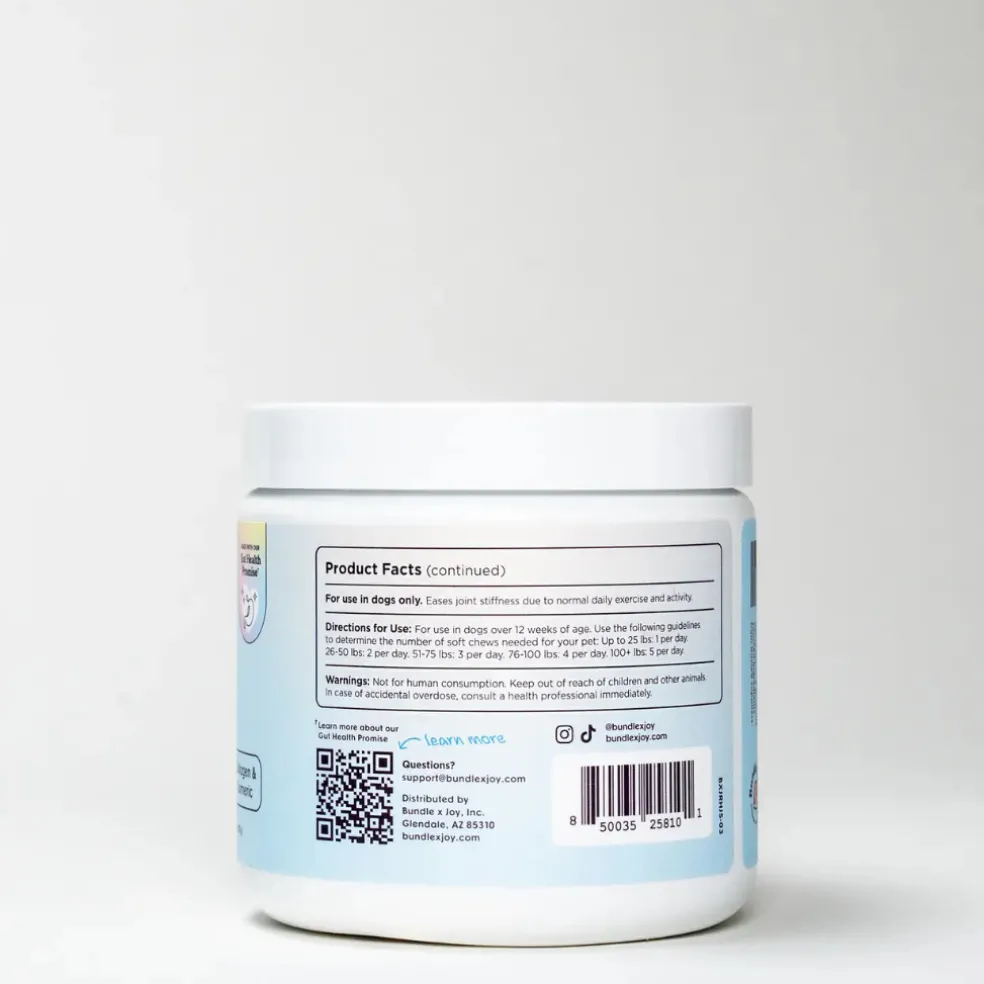 Bundle x Joy Radiant Hip& Joint Supplement for Dogs (90 soft chews)