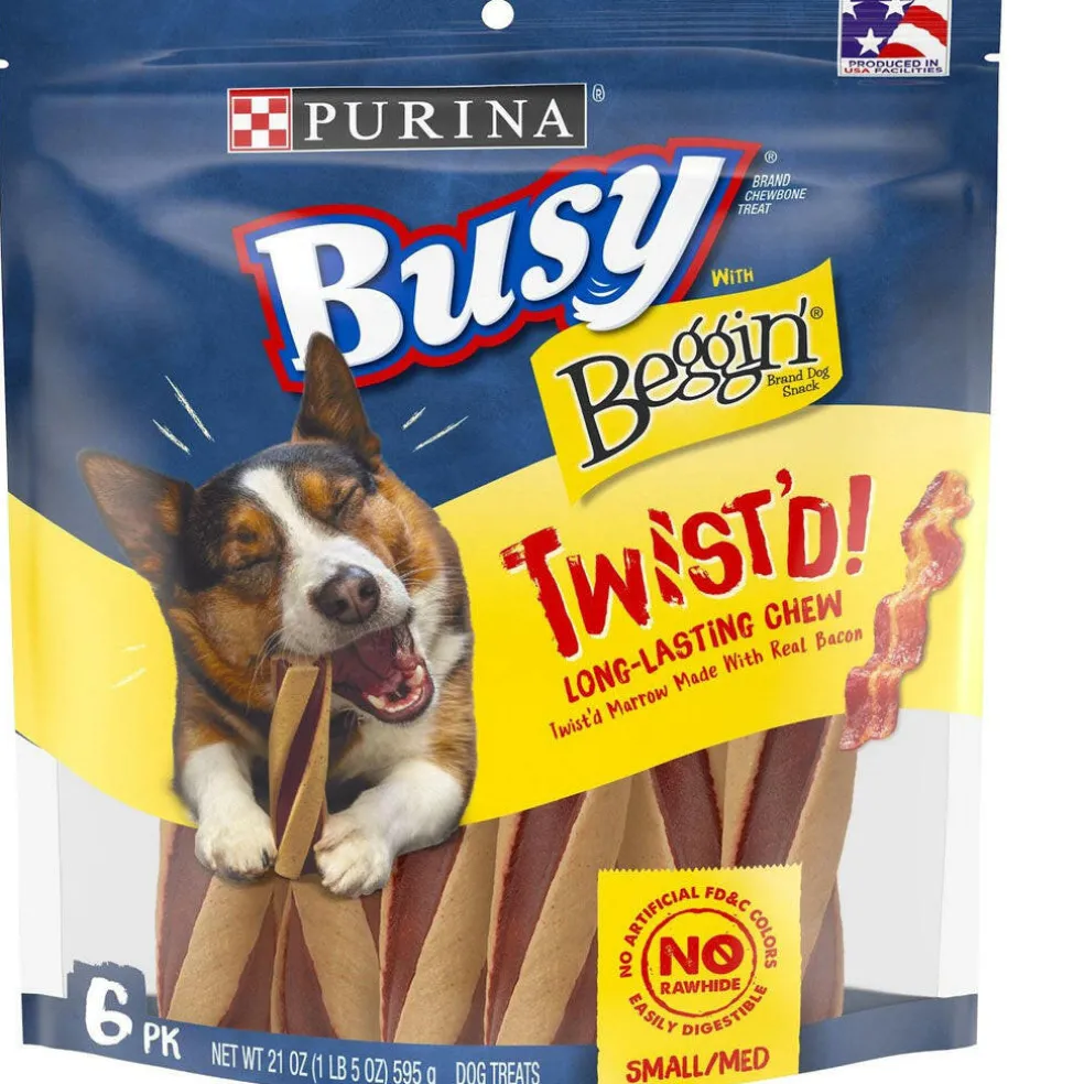 Busy Beggin' Twist'D! Long-Lasting Chew Small & Medium Dog Treat