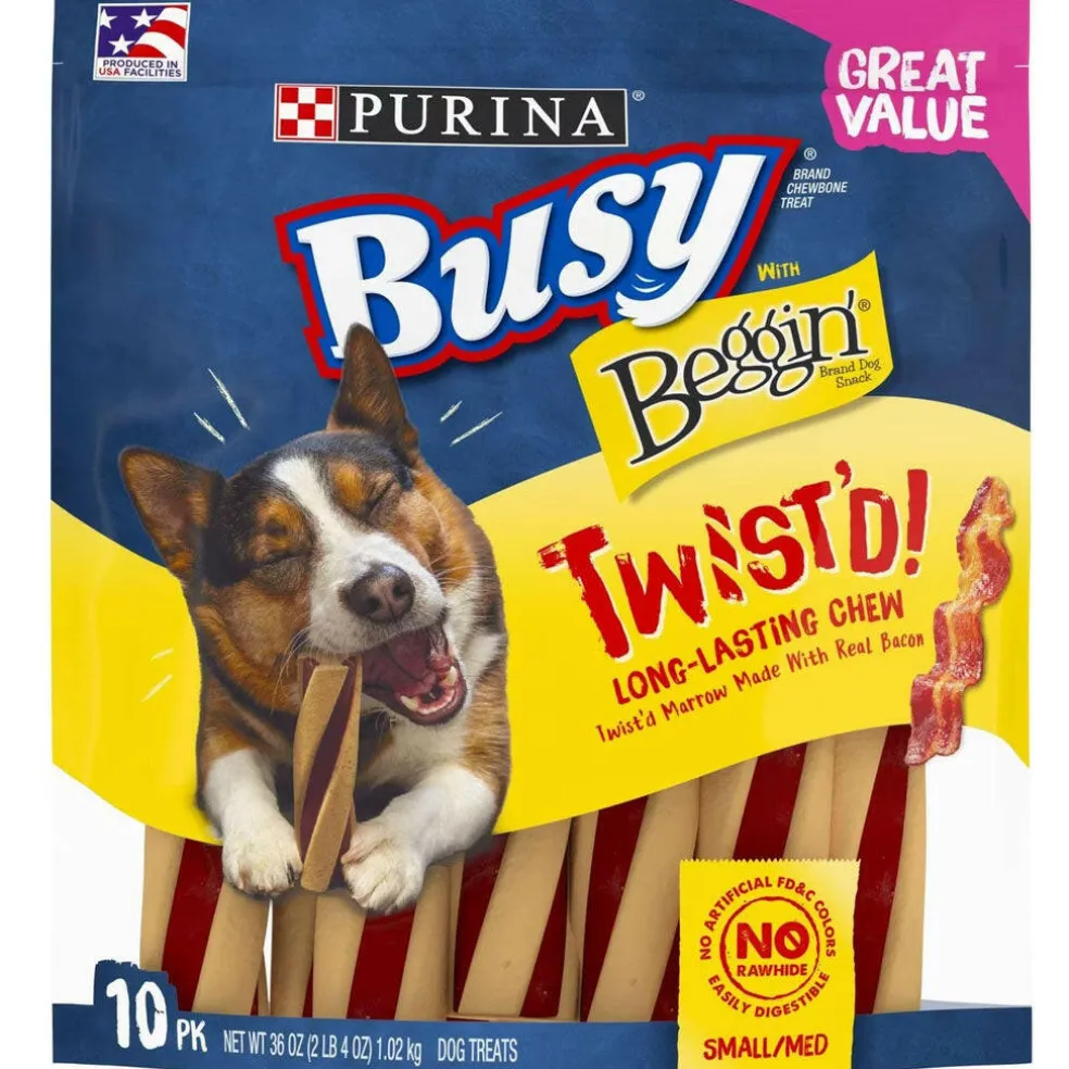 Busy Beggin' Twist'D! Long-Lasting Chew Small & Medium Dog Treat