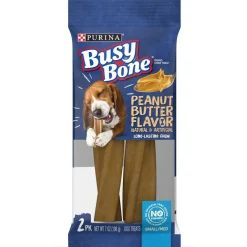 Busy Bone Peanut Butter Flavor Long-Lasting Chew Small & Medium Dog Treats