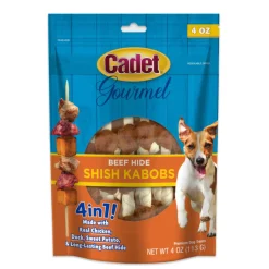 Cadet Gourmet Beef Hide Shish Kabob Dog Treats