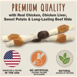 Cadet Gourmet Beef Hide X-LARGE Shish Kabob Dog Treats