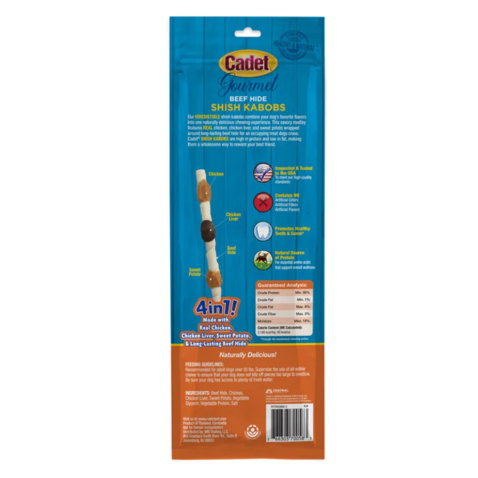 Cadet Gourmet Beef Hide X-LARGE Shish Kabob Dog Treats