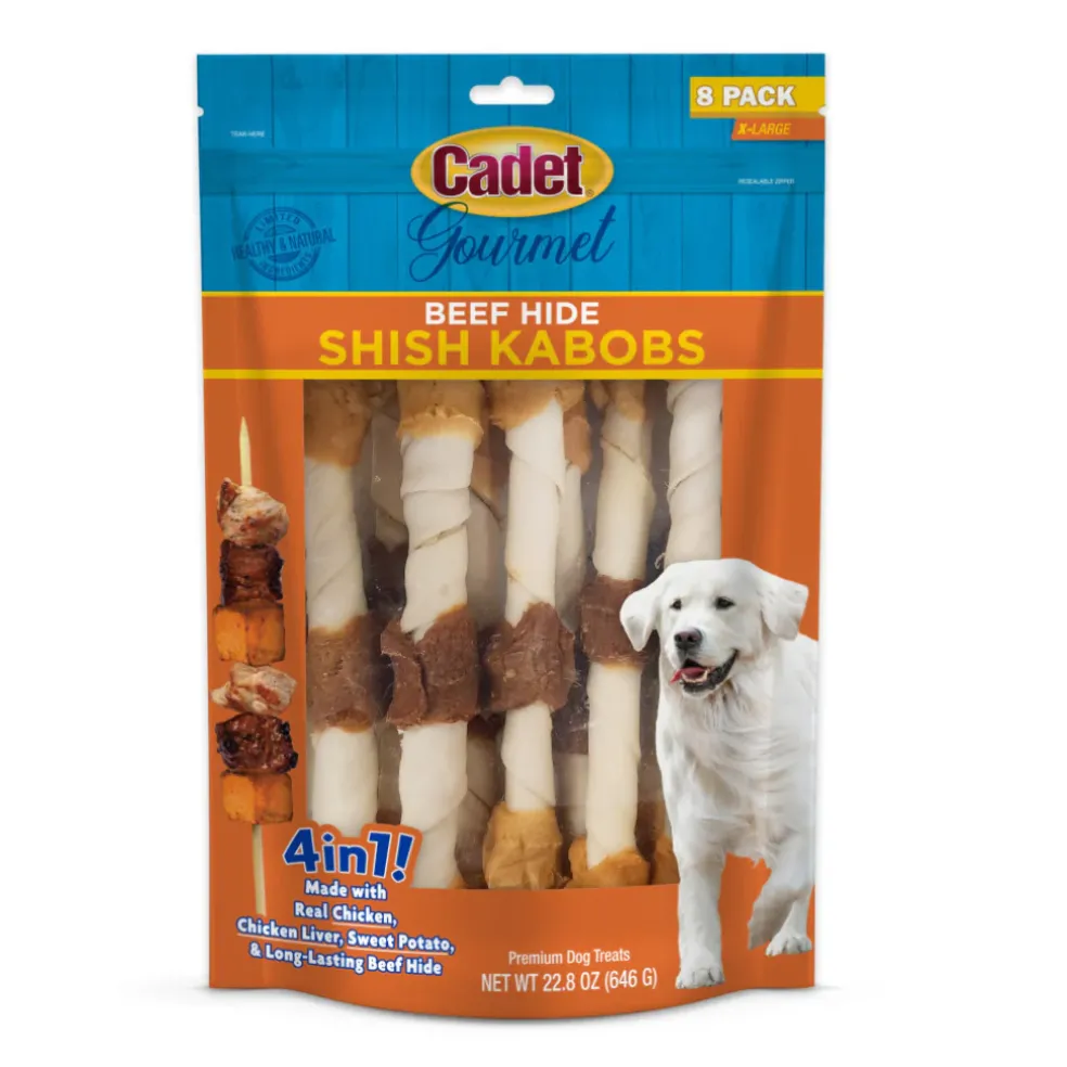 Cadet Gourmet Beef Hide X-LARGE Shish Kabob Dog Treats