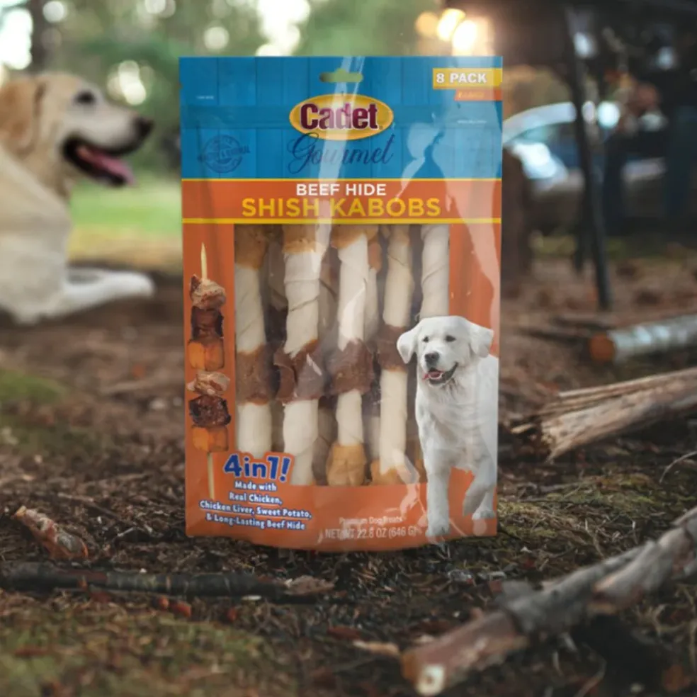 Cadet Gourmet Beef Hide X-LARGE Shish Kabob Dog Treats