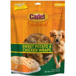 Cadet Gourmet Chicken-Wrapped Sweet Potato Treats for Dogs (14 oz)