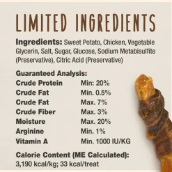Cadet Gourmet Chicken-Wrapped Sweet Potato Treats for Dogs (14 oz)