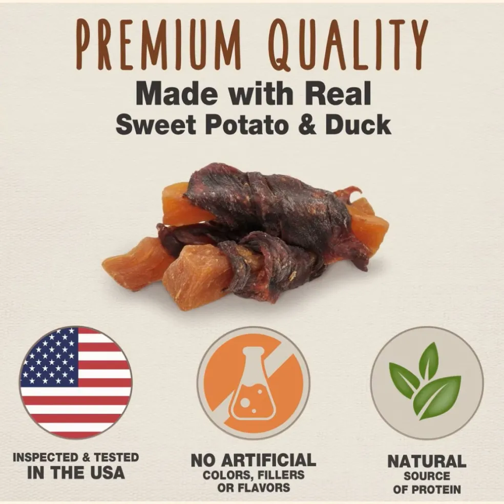 Cadet Gourmet Sweet Potato & Duck Wrapped Treats for Dogs