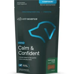 Calm & Confident Chews for Dogs Peanut Butter Flavor