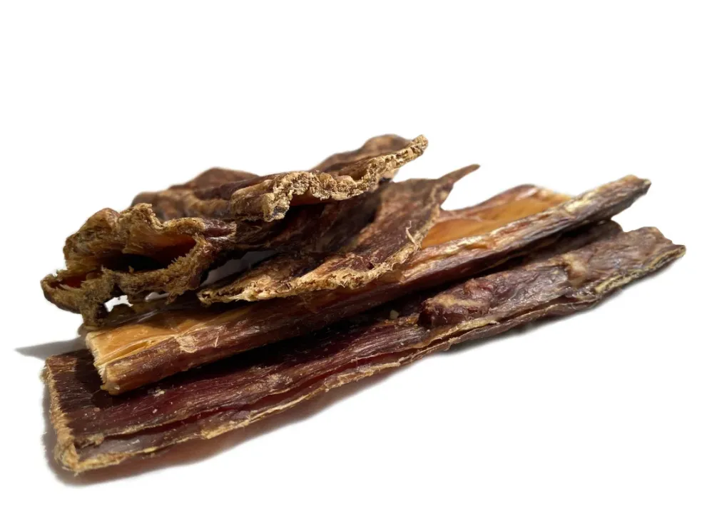 Canine Caviar Buffalo Jerky Flat 6" Dog Treat (3 pieces)