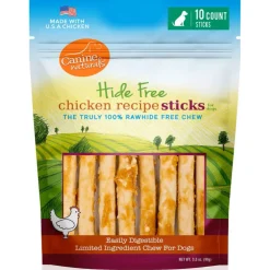 Canine Naturals Hide Free PUPPY Chicken Recipe Sticks Treats For Dogs