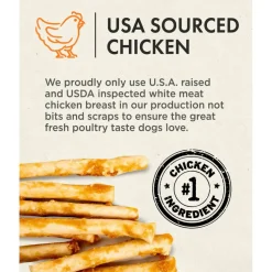 Canine Naturals Hide Free PUPPY Chicken Recipe Sticks Treats For Dogs