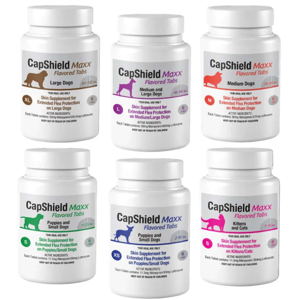 CapShield Maxx Flea Protection Flavored Tablets for Dogs