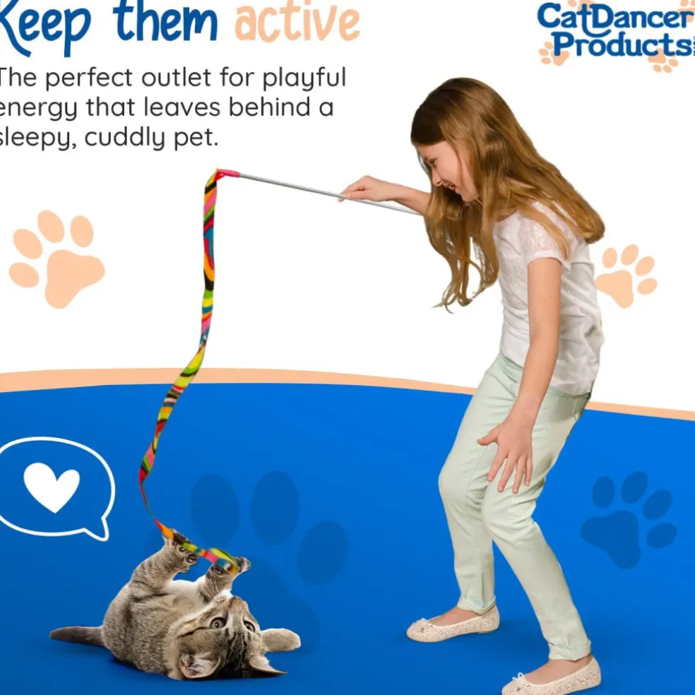 Cat Dancer Charmer Toy For Cats, Color Varies