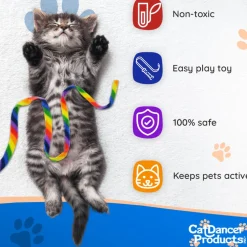 Cat Dancer Rainbow Charmer Toy For Cats