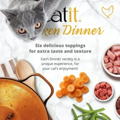 Catit Chicken Dinner with Beef & Pumpkin Wet Cat Food, 2.8-oz