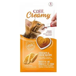 Catit Creamy Lickable Cat Treats, 0.5-oz tubes