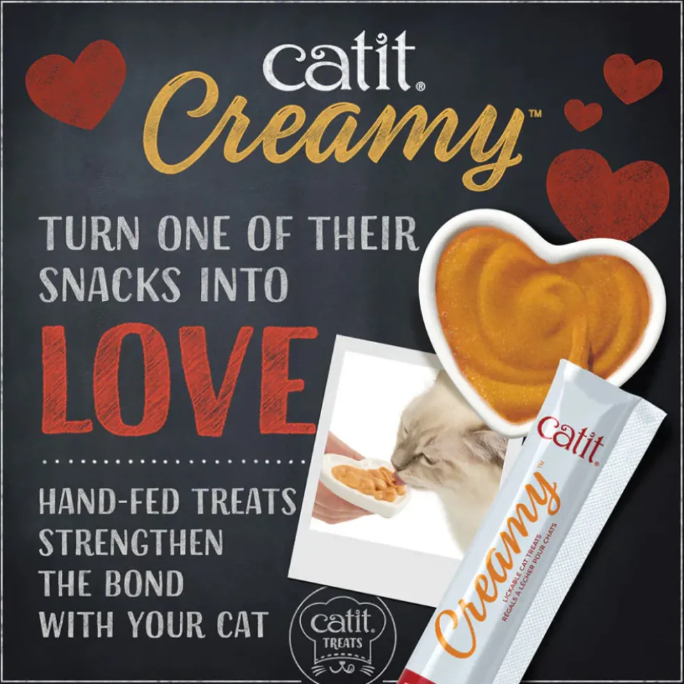 Catit Creamy Superfood Tuna Recipe with Coconut & Wakame Lickable Treats for Cats